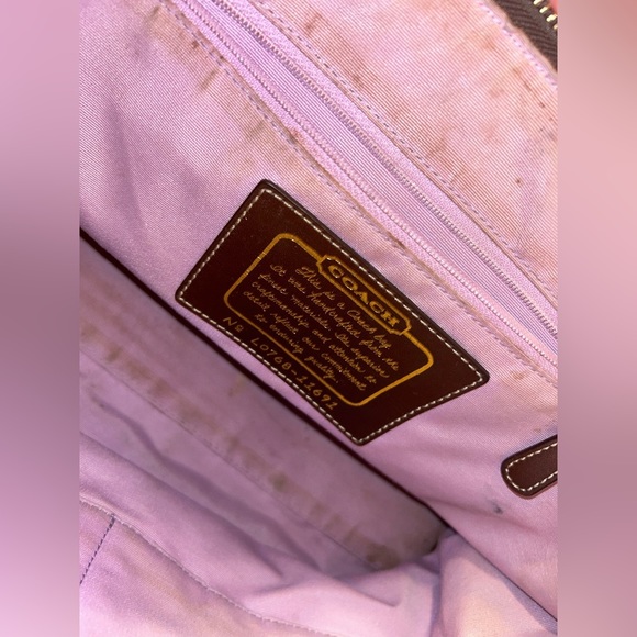 Coach Brown Canvas Monogram Logo Shoulder Tote​ - Picture 9 of 10